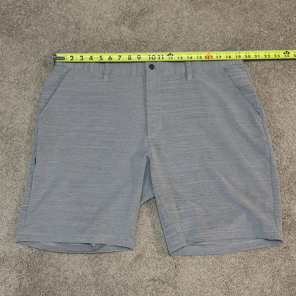 BYLT Kinetic‎ Shorts Mens 38x9 Gray Heather All Day Tech Chino Performance